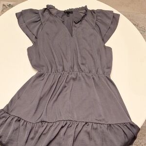 Banana Republic Slate Ruffle Top